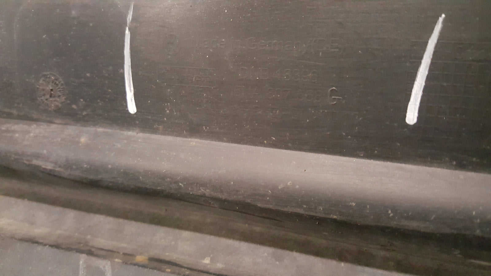 VW Tiguan II 2 16-20 R-Line Spoiler Listwa Dokładka Zderzaka Tył 5NA807568G
