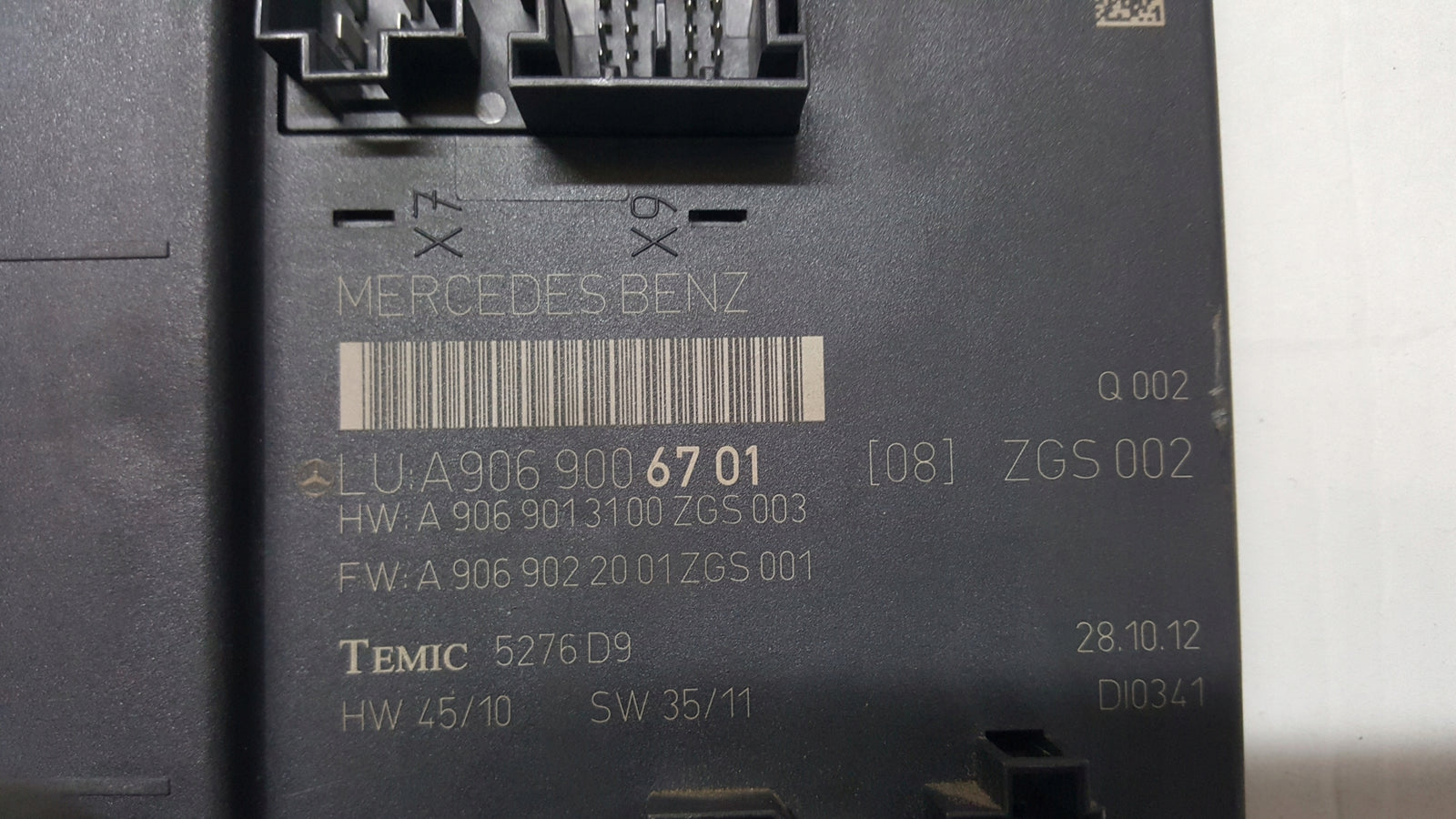 Sterownik moduł SAM- MERCEDES SPRINTER A9069006701 demontaż