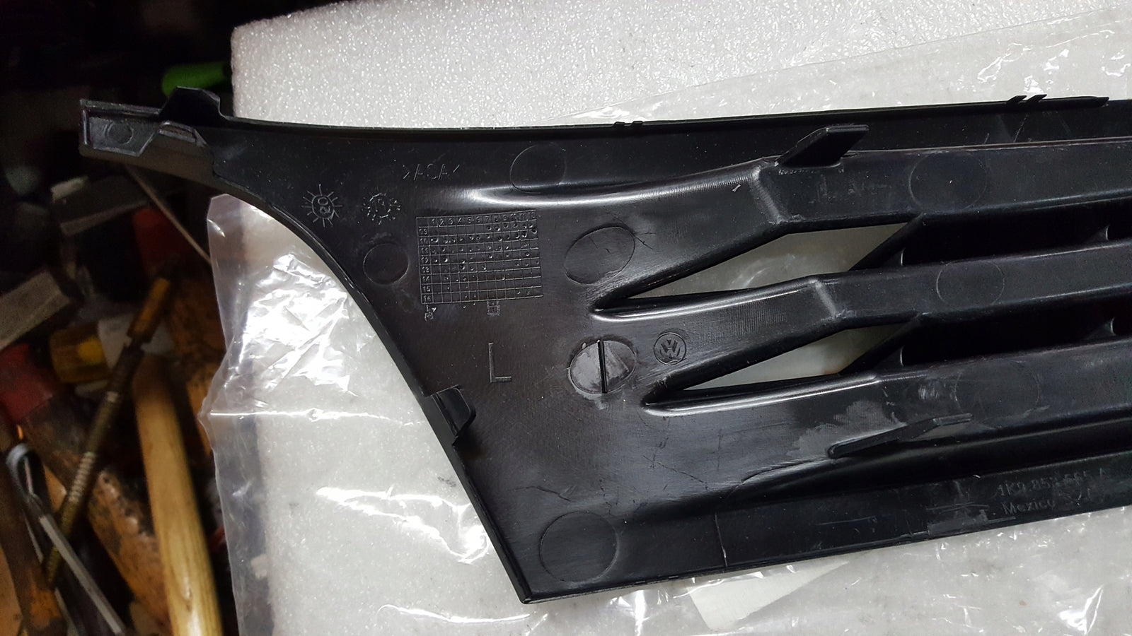 NOWA kratka zderzaka lewy przód VW GOLF VI 1K9853665A ORYGINAŁ