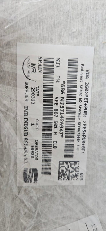 Podsufitka Seat 5FE867501H IL8 demontaż