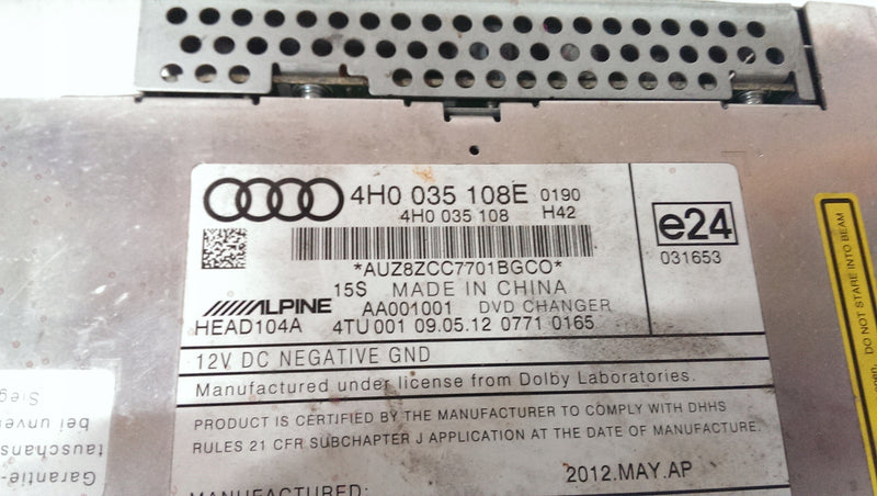 Zmieniarka płyt CD DVD AUDI 4H0035108E