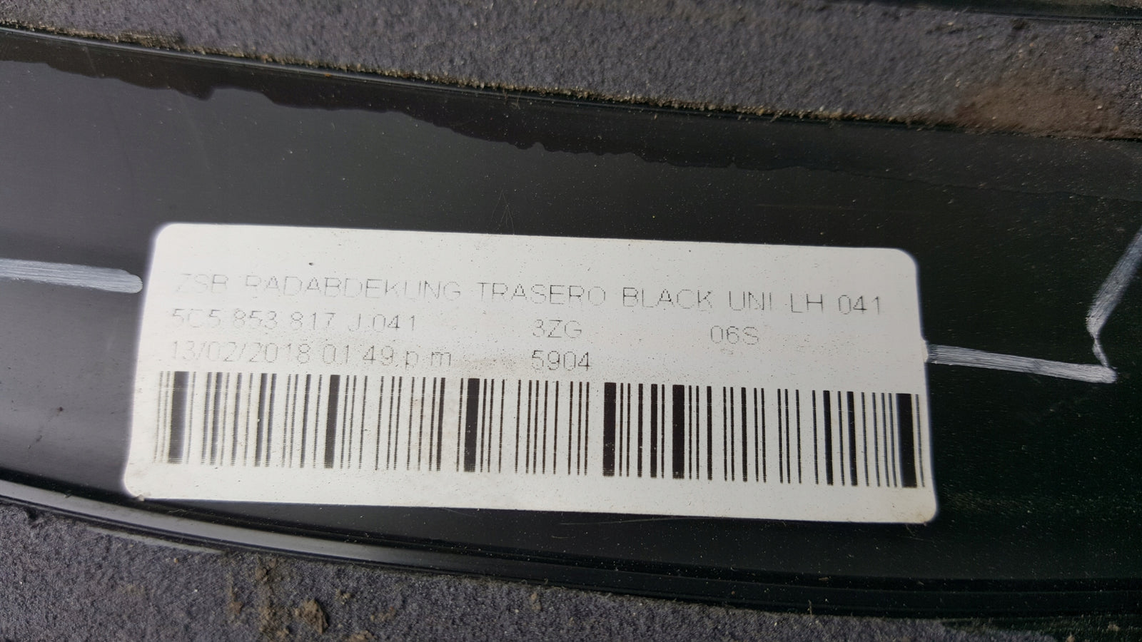 Listwa błotnika LE tył VW BEETLE R-LINE 5C5853817J