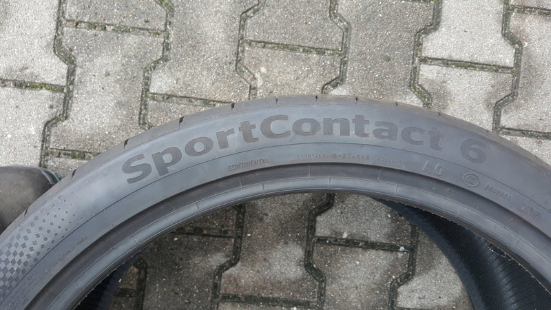 1x CONTINENTAL 295/35 ZR23 SPORTCONTACT 6 108 Y XL FR AO letnie