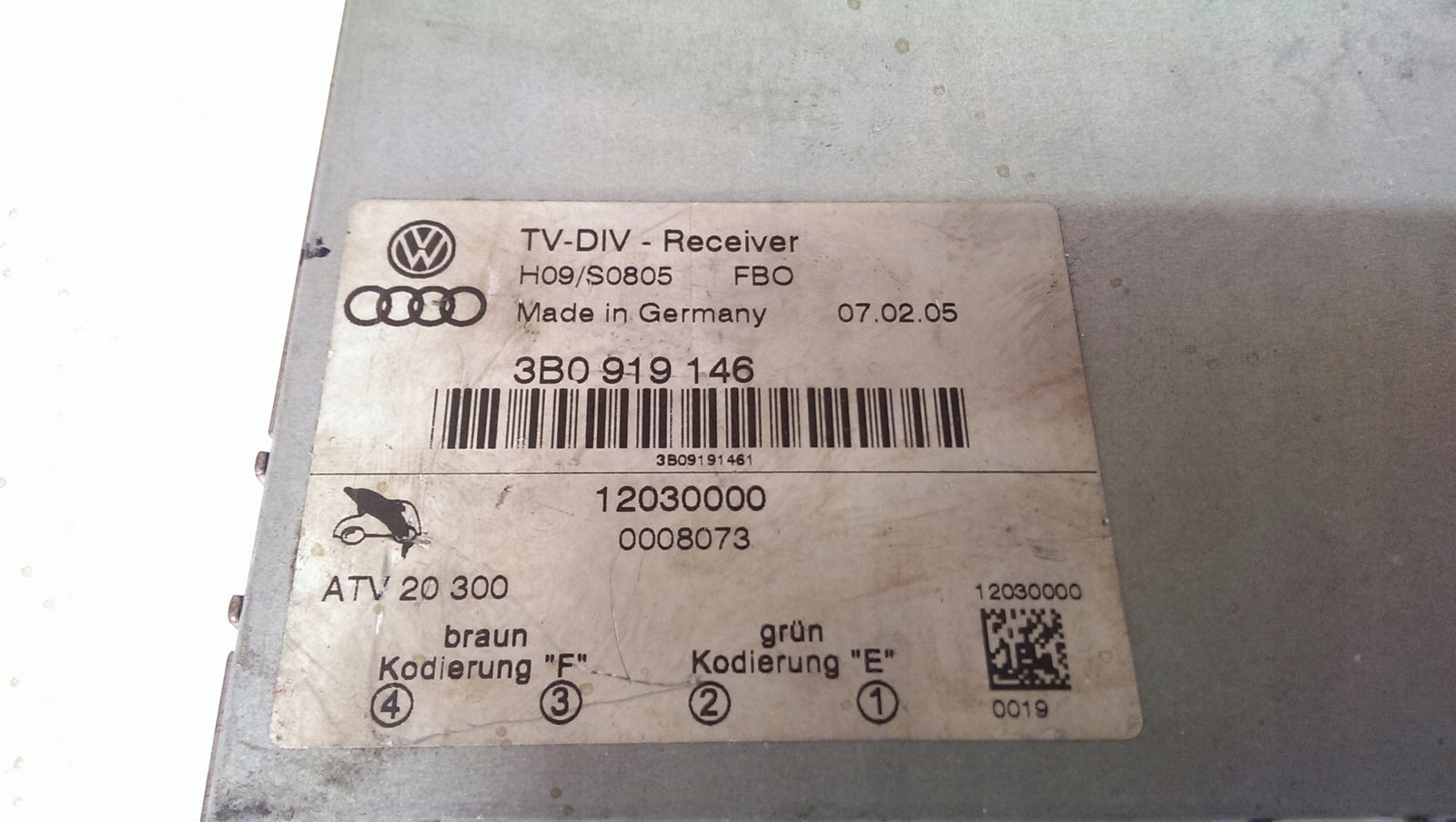 Tuner TV VW Passat B5 3B0919146
