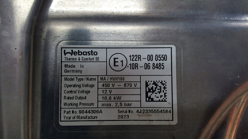 WEBASTO moduł grzewczy AUDI e-tron GT 9J1963507F