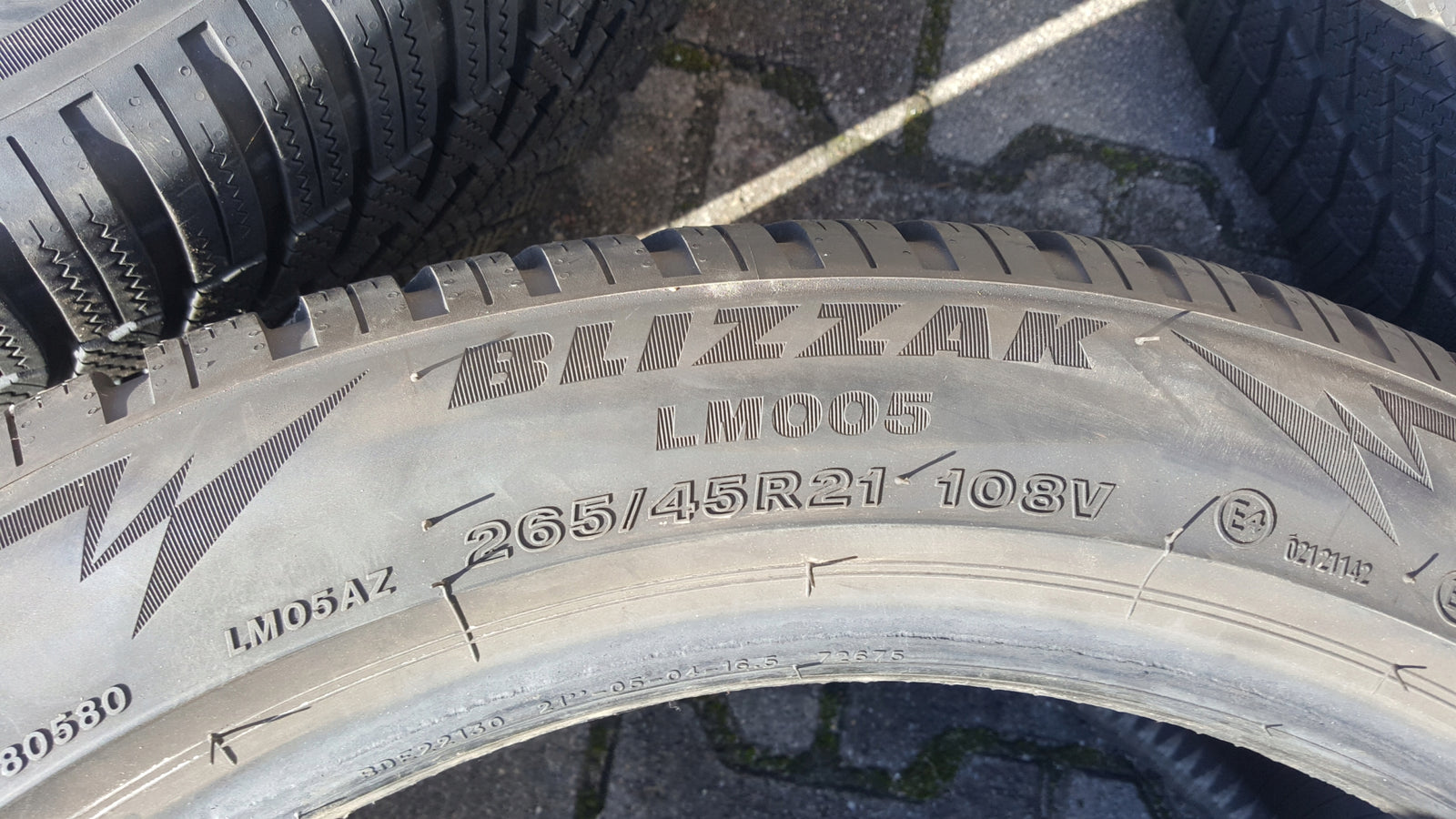 4x 265/45/R21 108V Bridgestone Blizzak LM005 zima