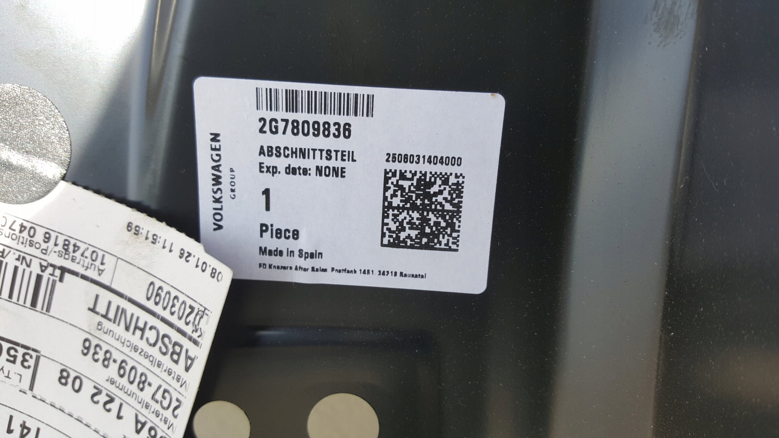 VW TAIGO 2G7 PRÓG SŁUPEK PRAWY 21-25 2G7809836