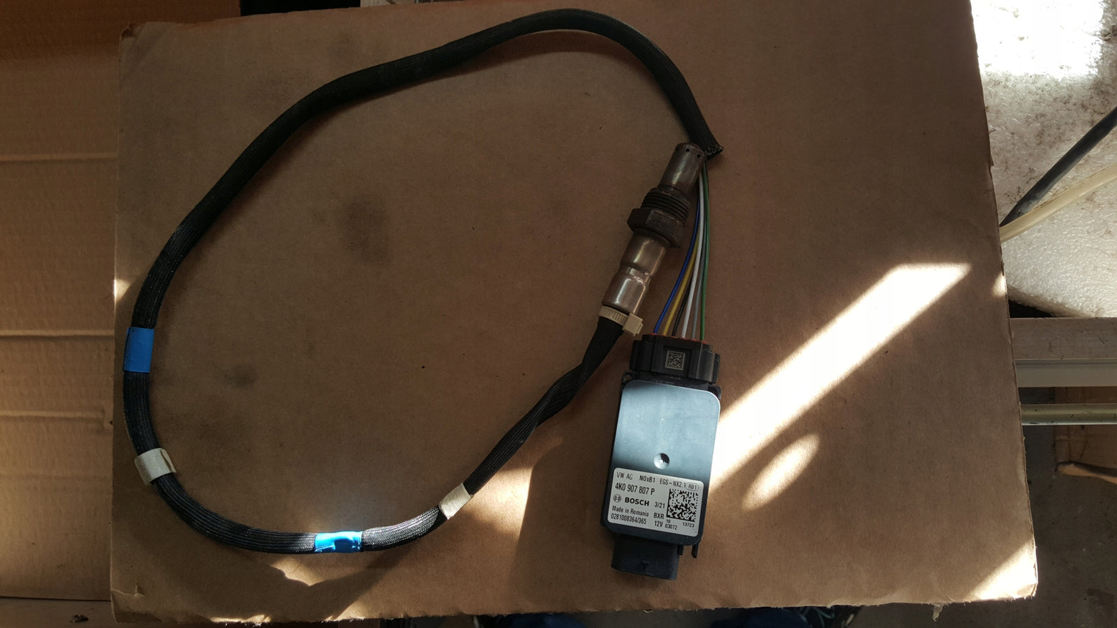 Sonda lambda czujnik NOX AUDI A6 (C8) A7 4K0907807P demontaż