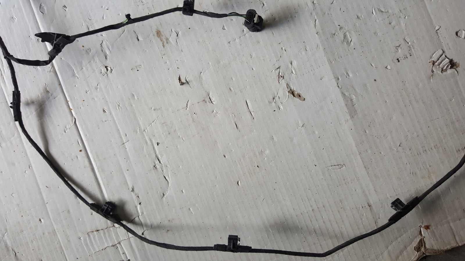 Wiązka instalacja PDC zderzaka przedniego AUDI A5 8W6971095H demontaż