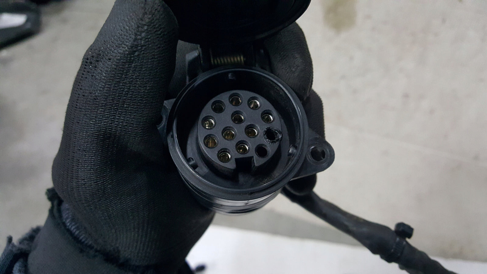 Wiązka instalacja haka VW TIGUAN 5NA971124K demontaż