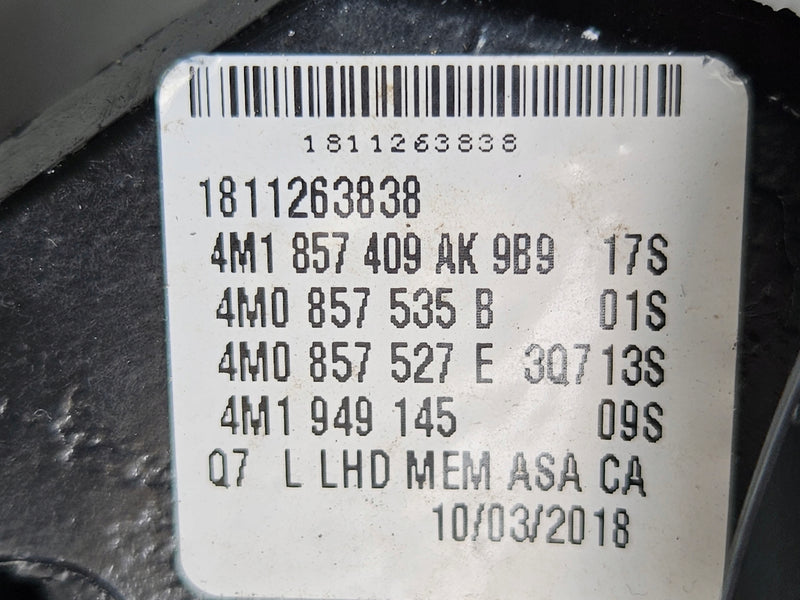 Le Lusterko zewnętrzne AUDI Q7 SQ7 4M1857409AK