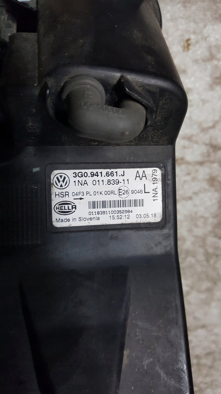 VW PASSAT B8 3G0 HALOGEN PRAWY 3G0941661 J ORYGINAŁ
