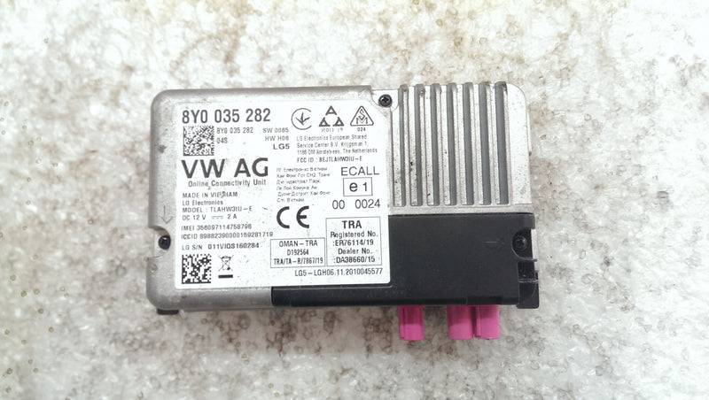 Sterownik usług online AUDI A3 8Y0035282 demontaż