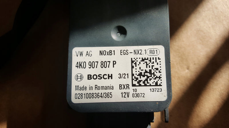 Sonda lambda czujnik NOX AUDI A6 (C8) A7 4K0907807P demontaż