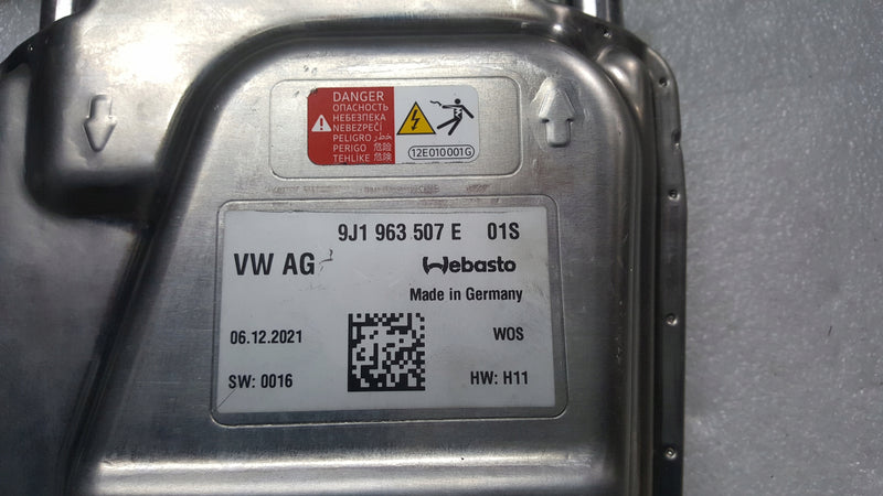 WEBASTO moduł grzewczy PORSCHE TAYCAN AUDI E-TRON GT 9J1963507E