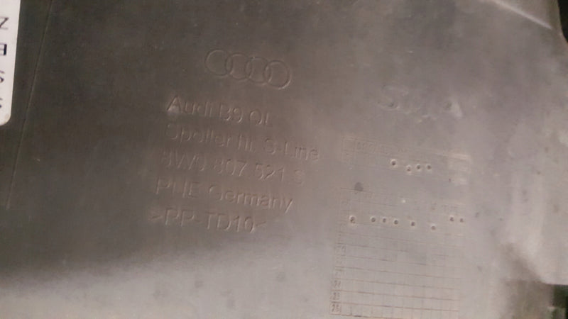 SPOILER ZDERZAKA TYŁ 8W0807521S AUDI A4 B9 S-LINE