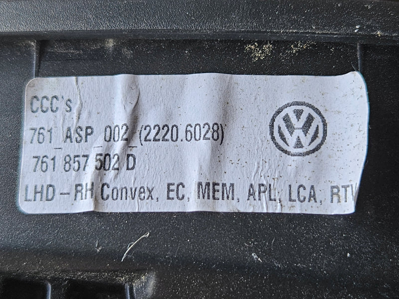 Pr Lusterko zewn Vw Touareg 761857502D 17pin IDEAŁ