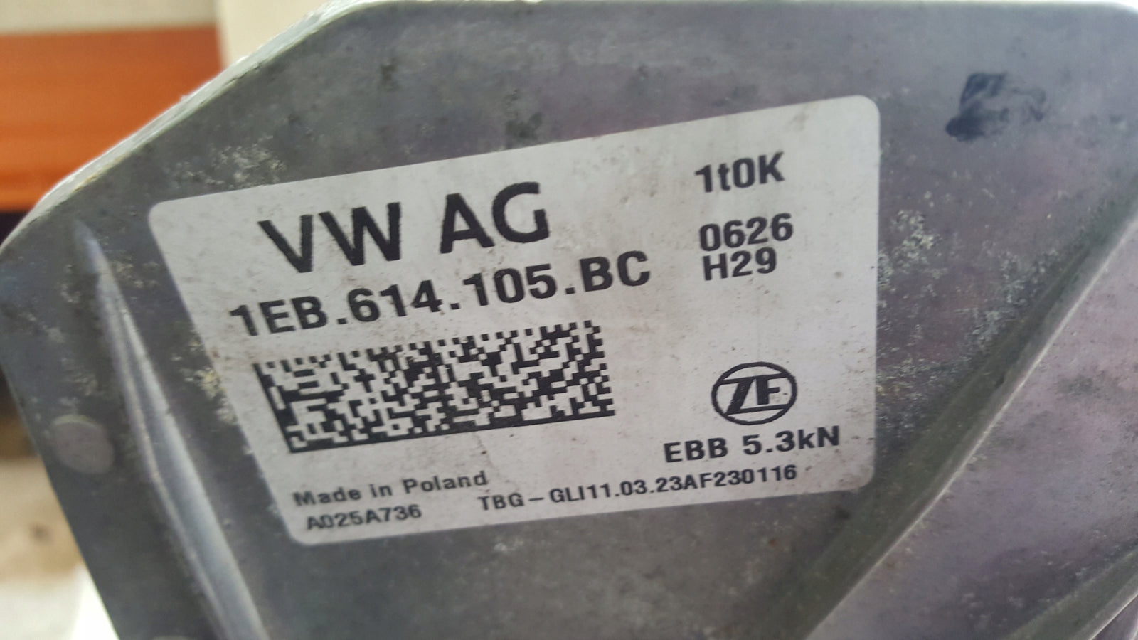 Pompa hamulcowa serwo VW SKODA SEAT AUDI 1EB614105BC demontaż