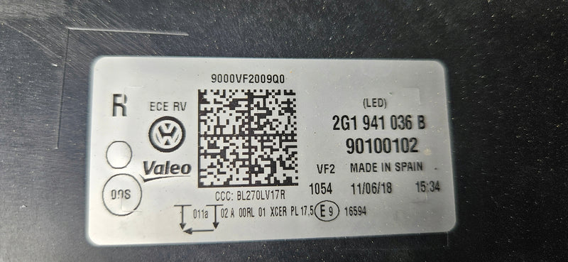 Pr FULL LED Vw POLO 2G1941036B 2018r DEMONTAŻ