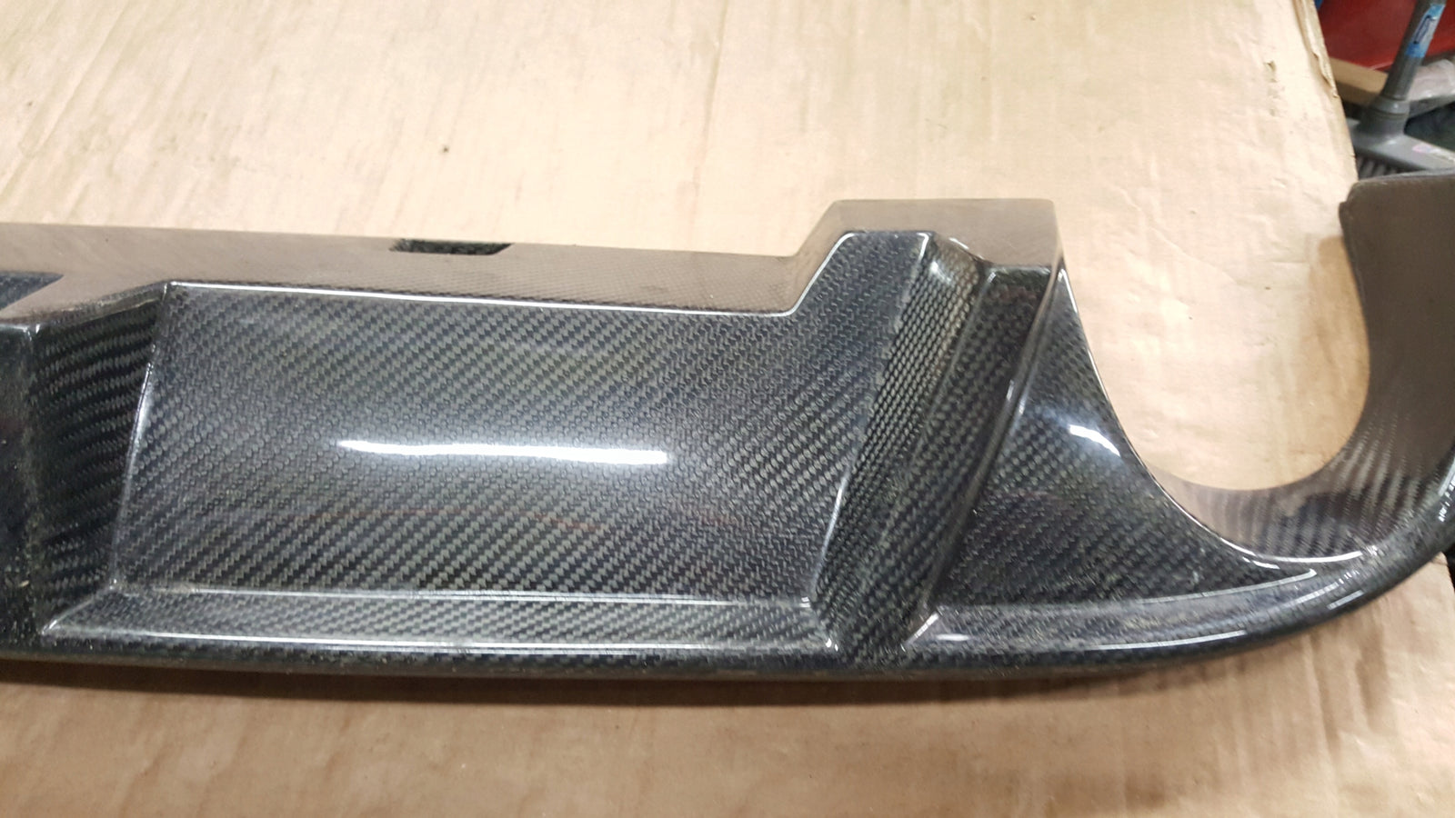 Tylna dokładka zderzaka (dyfuzor) CARBON VW Golf 7 VII MK7 R / R-Line 14-16