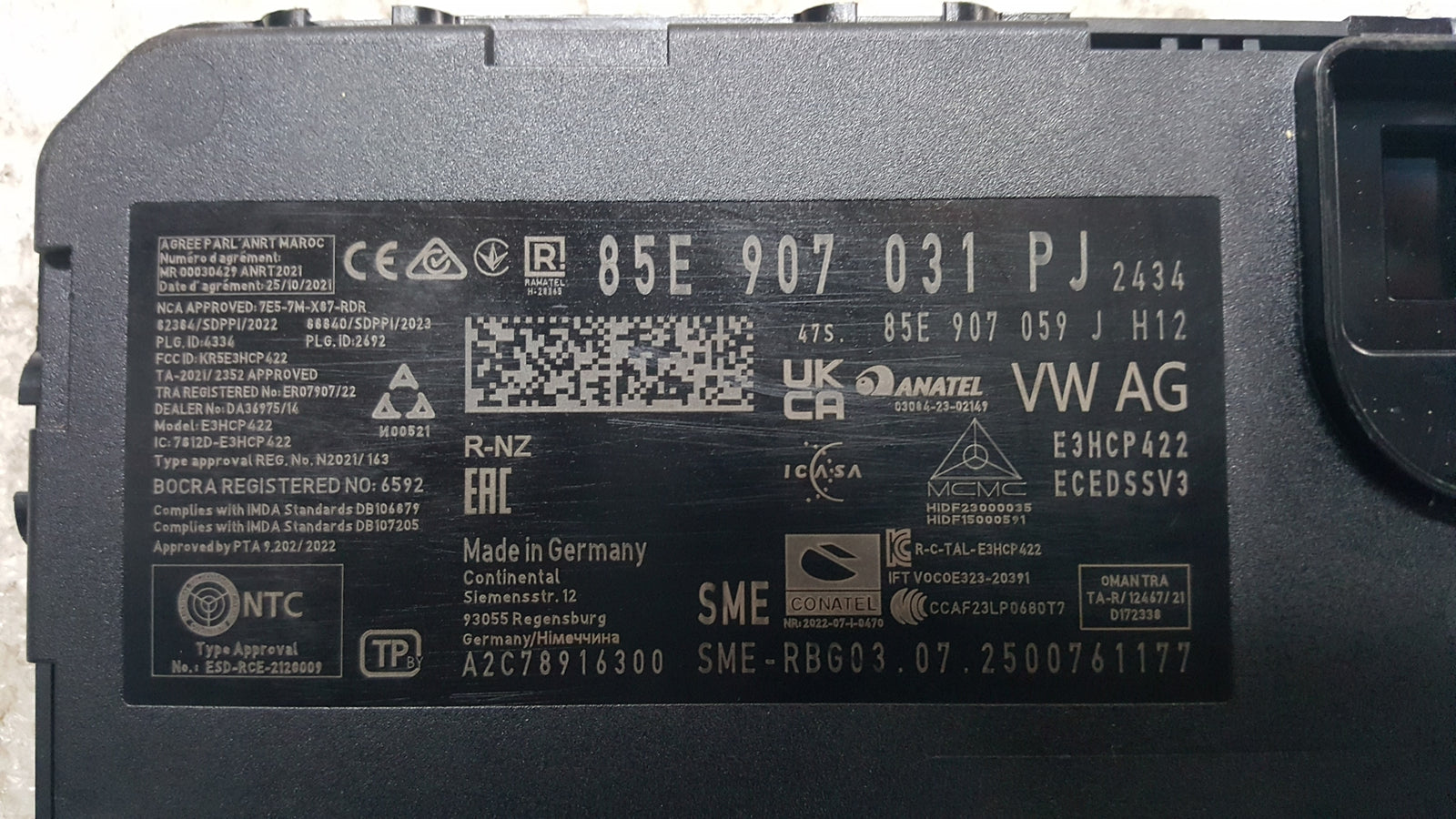 AUDI A5 B10 STEROWNIK MODUŁ KOMFORTU 85E907031PJ