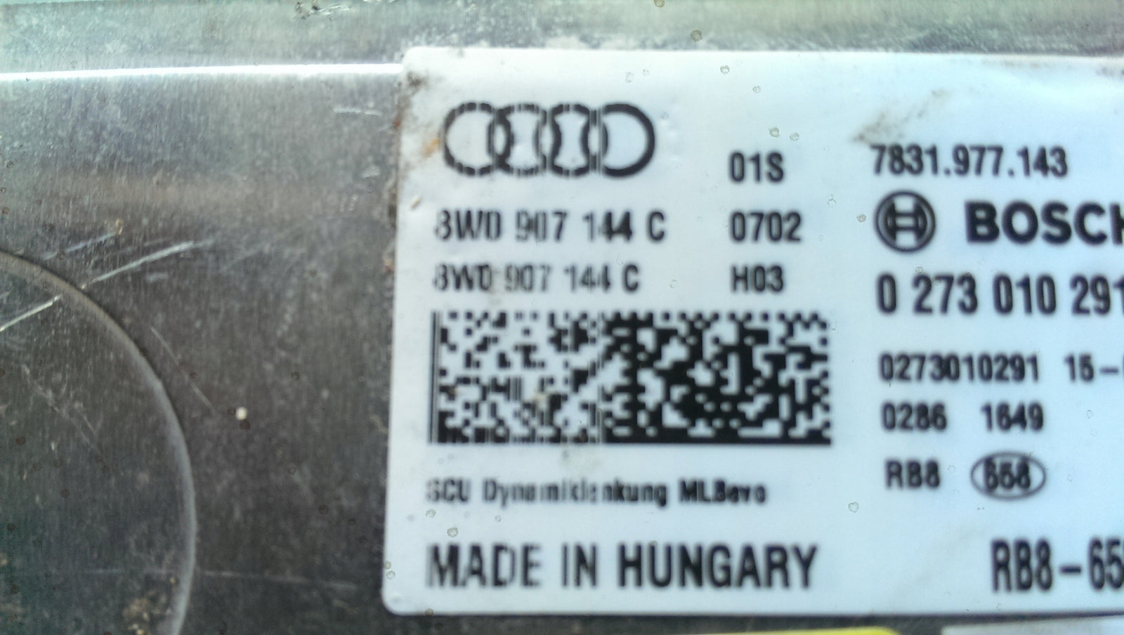 Sterownik wspomagania AUDI 8W0907144C