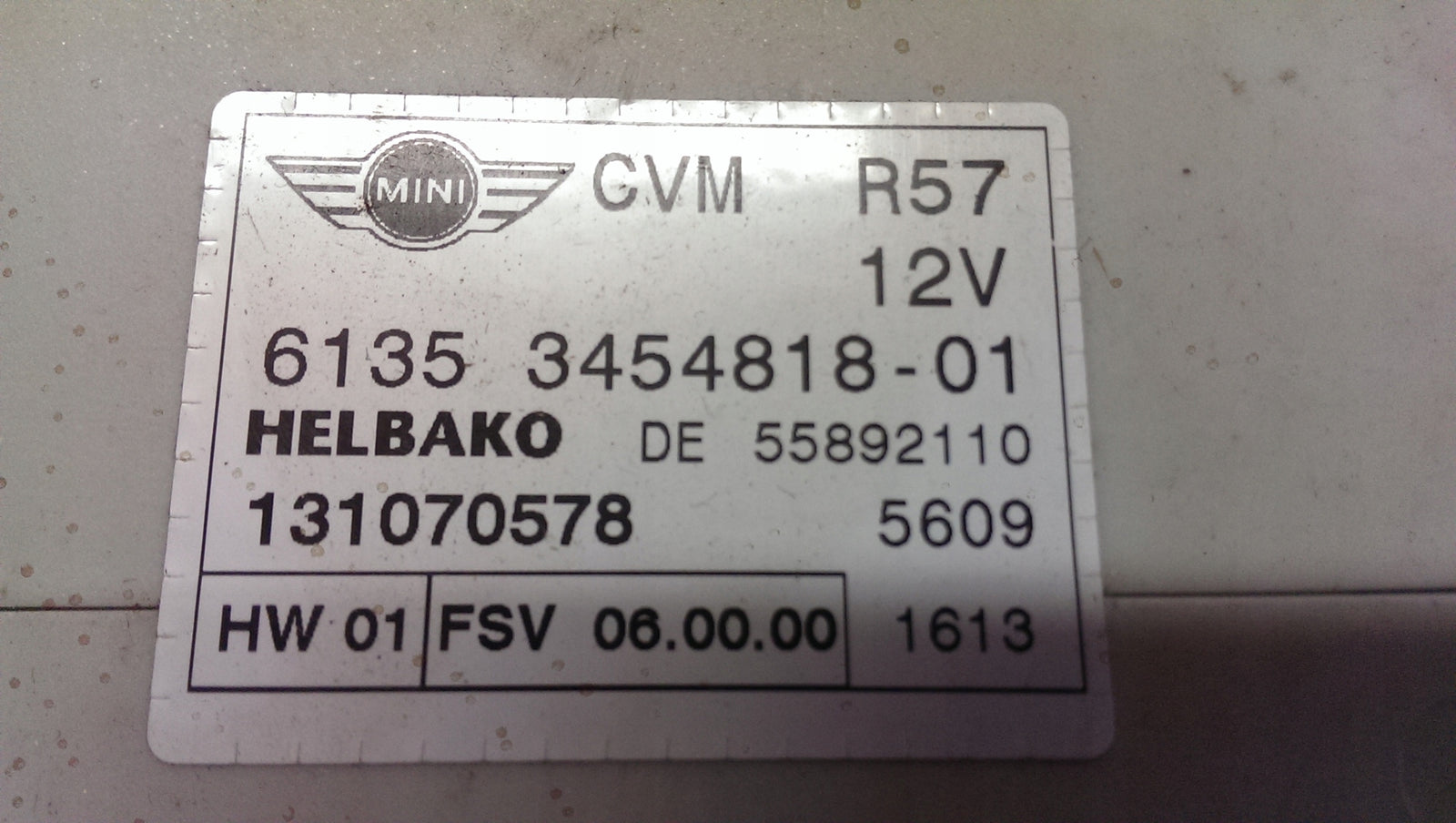Moduł sterownik dachu MINI R57 3454818 demontaż
