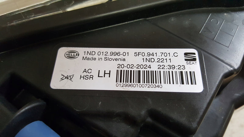 SEAT LEON III 5F HALOGEN LEWY PRZÓD 5F0941701C
