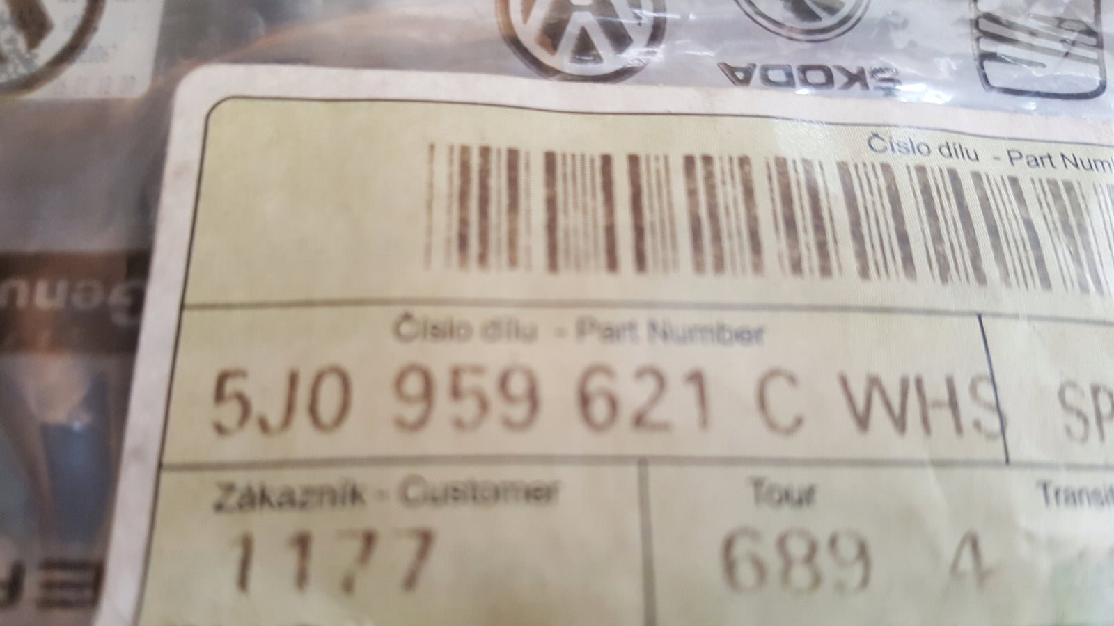 Włącznik ogrzewania szyby SKODA FABIA 5J0959621C