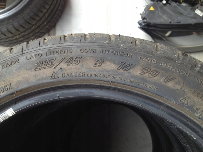 1 opona Michelin pilot Sport3 215/45R16 90V 6,5mm