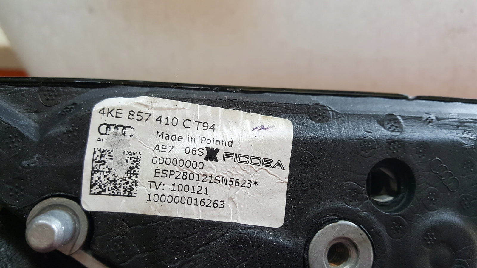 Lusterko prawe kamera AUDI E-TRON 4KE857410C