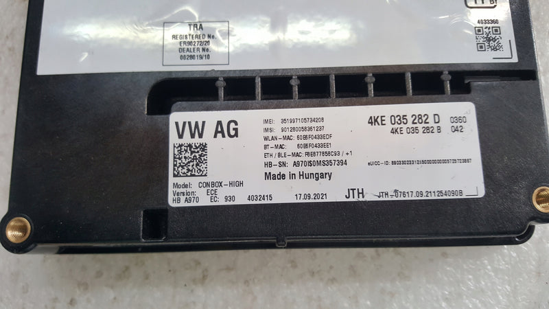 Sterownik moduł SOS-- AUDI BENTLEY 4KE035282D demontaż