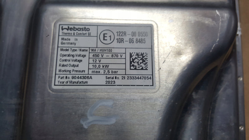 WEBASTO moduł grzewczy AUDI e-tron GT 9J1963507F