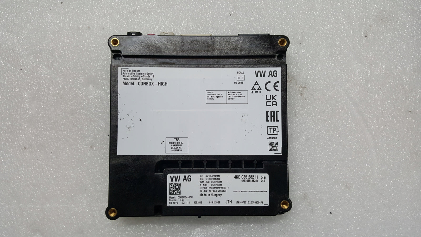 Sterownik moduł SOS AUDI 4KE035282H demontaż