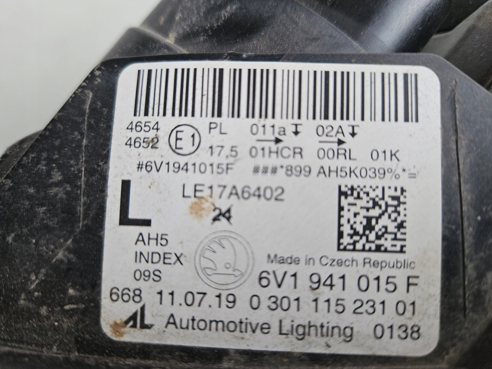 Le kompl ful led Skoda Fabia 6V1941015F IDEAŁ2019r