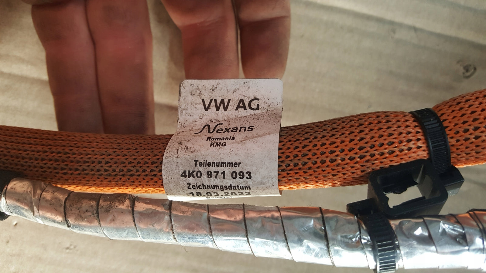 AUDI E-TRON A6 C8 KABEL PRZEWÓD ŁADOWANIA GNIAZDO 4K0971093 #