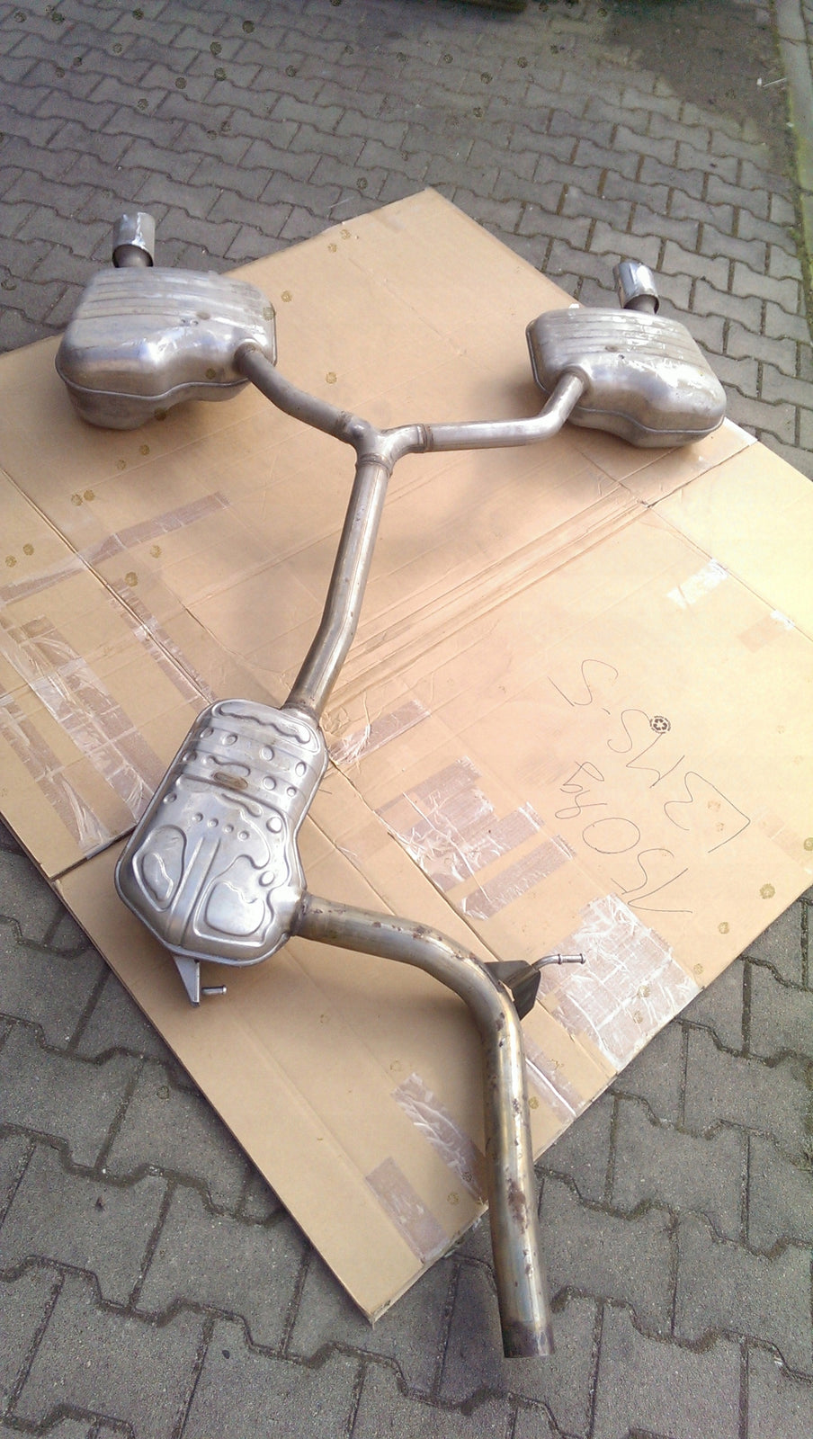 tłumik Audi A4 8W0253411 demontaż 8W5253612A