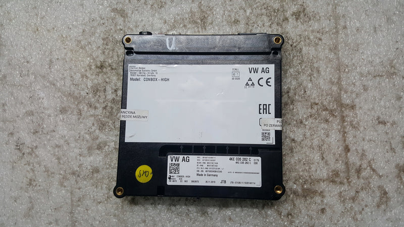 Sterownik moduł SOS-- AUDI A4 (B9) A5 RS4 RS5 4KE035282C
