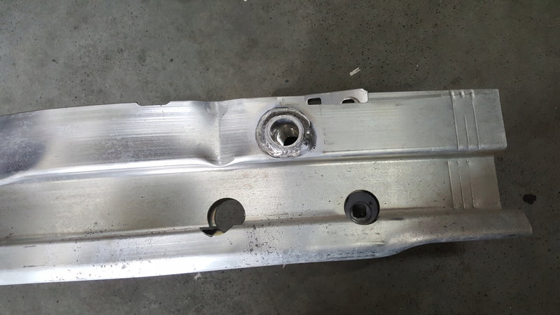 Belka wzmocnienie zderzaka tylnego VW TOUAREG 760807305 demontaż