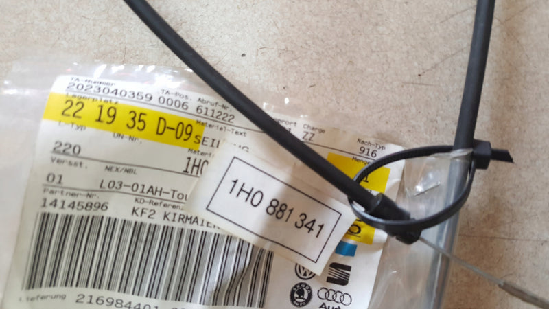 cięgno dla siedzen z regulacja wysokosci VW GOLF III MK3 1H0881341