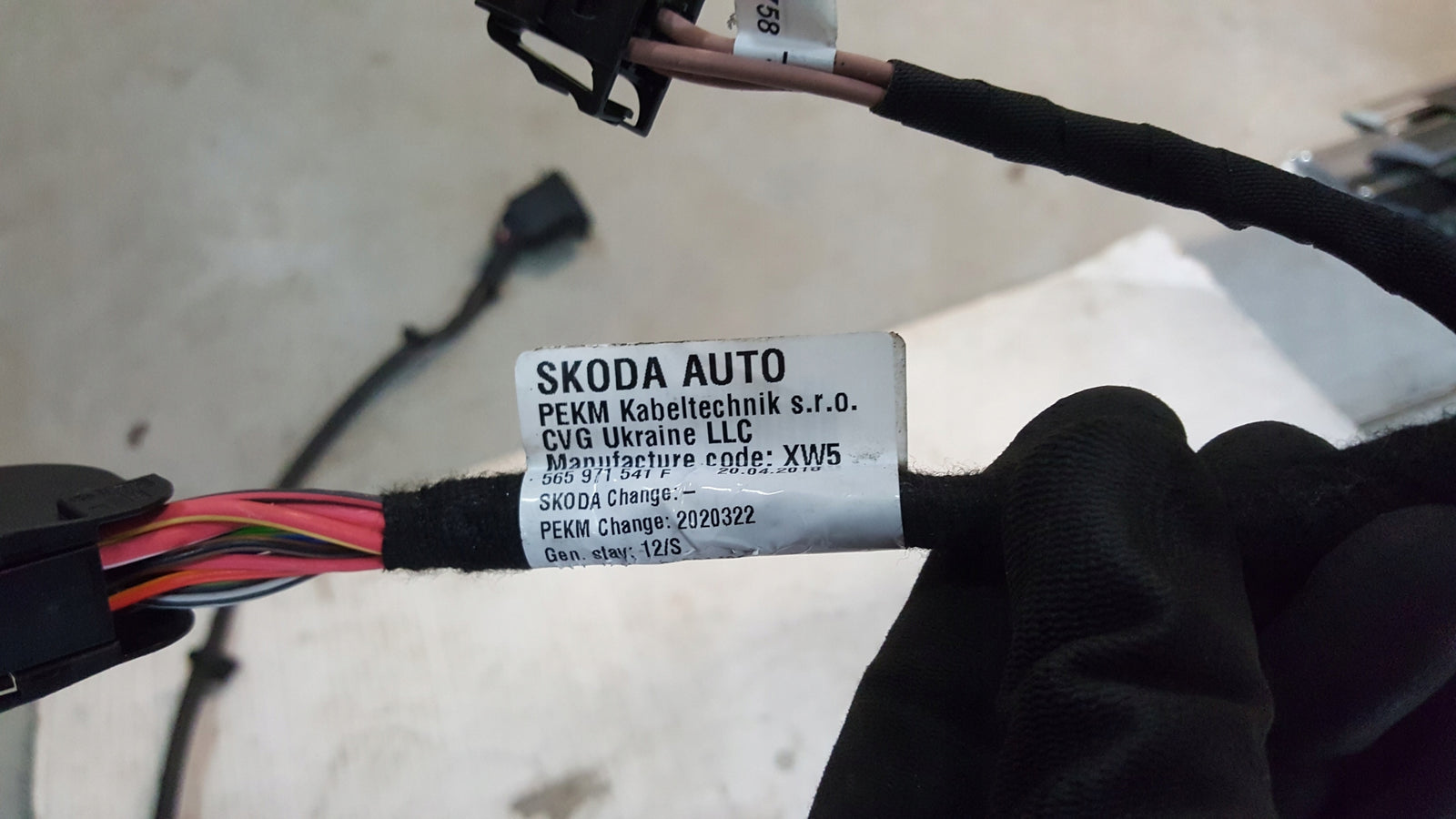Wiązka instalacja haka SKODA KODIAQ 565971541F