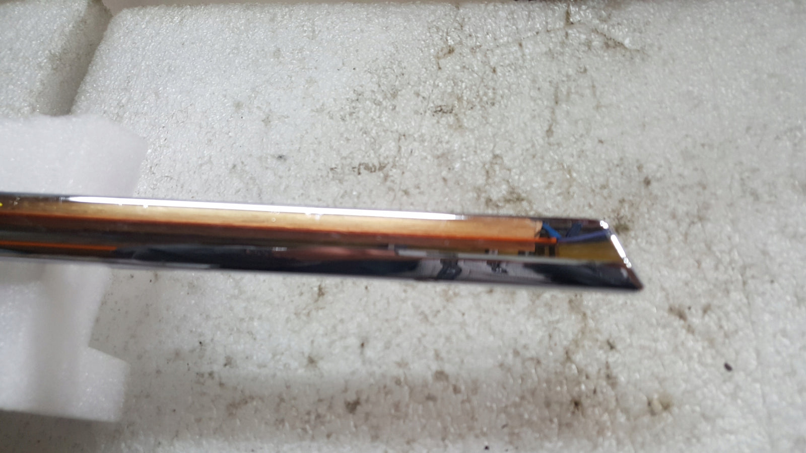 VW PASSAT B6 3C9 CHROM LISTWA ZDERZAKA LEWA TYŁ 3C9807459A ORYGINAŁ