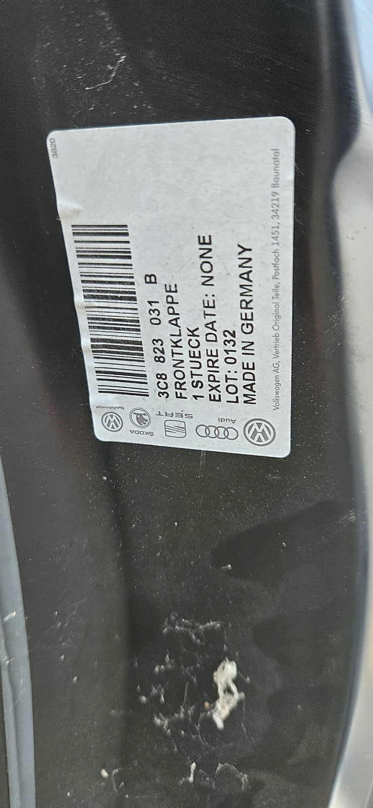 NOWA Maska Passat CC PRZED I PO LIFTINGU 3C8823031B oryginał Vw