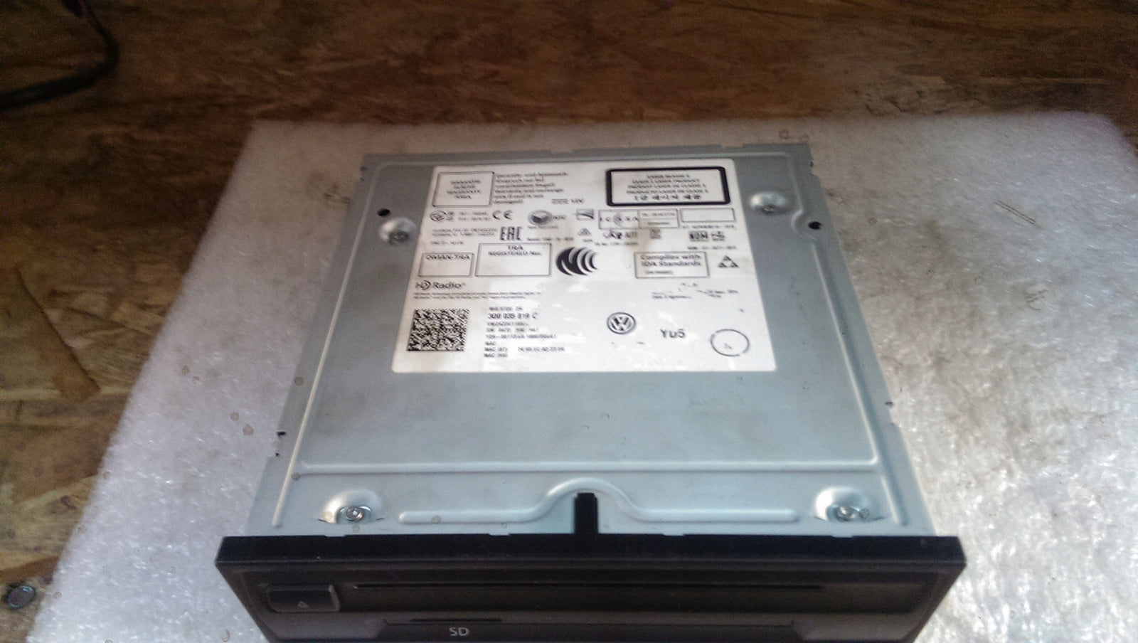 Czytnik kart MIB navi VW AUDI 3Q0035819C DEMONTAŻ