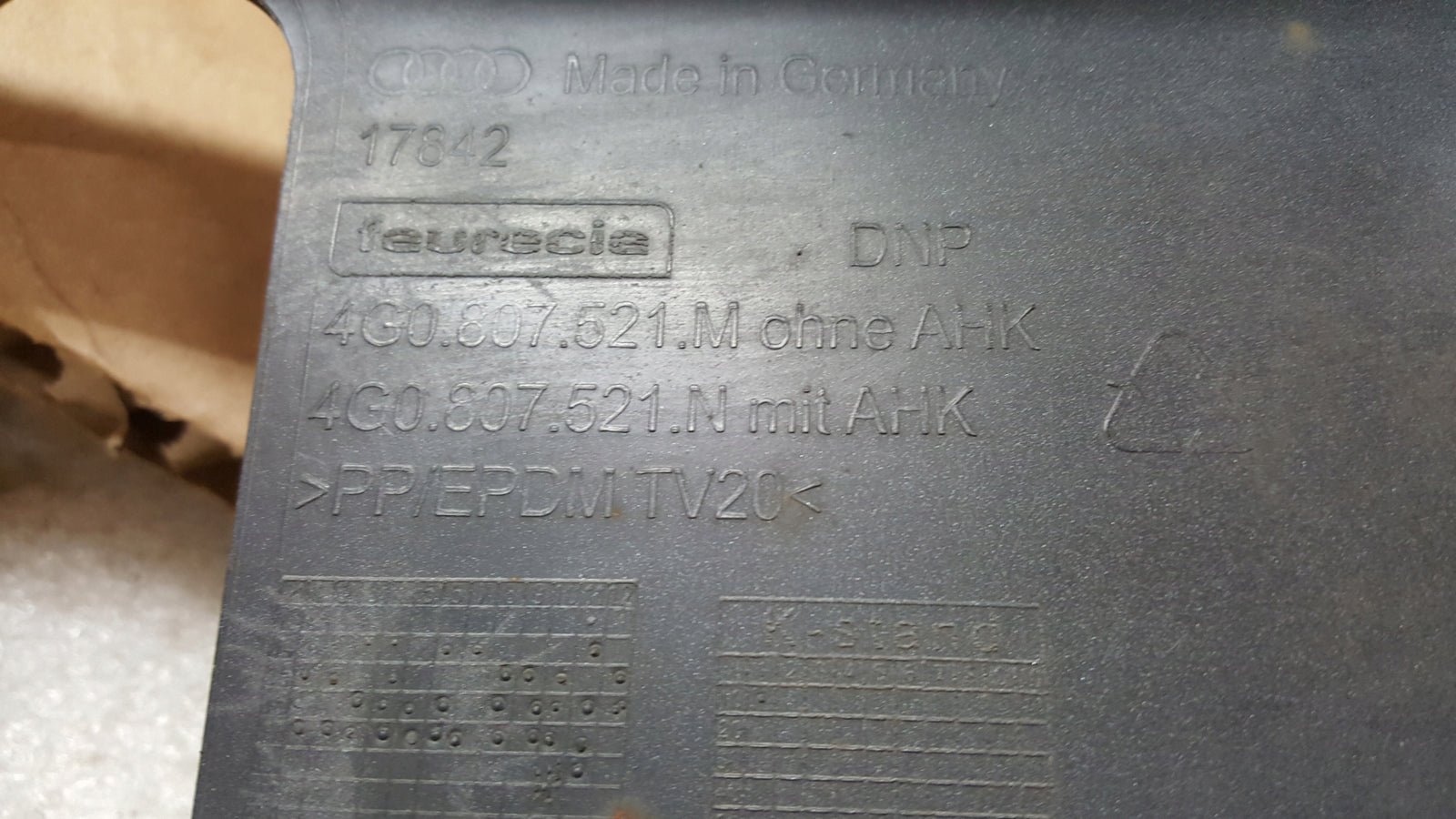 SPOILER DOKŁADKA ZDERZAKA TYŁ AUDI S6 A6 C7 4G LIFT 2014- 4G0807521M
