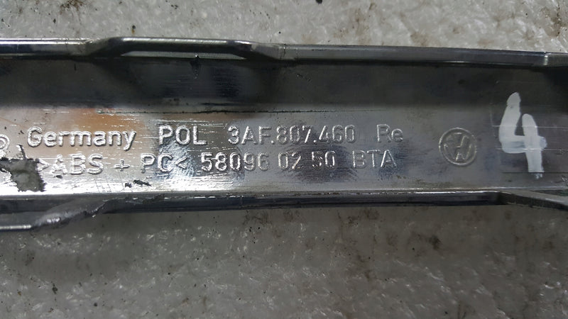 VW PASSAT B7 3AF 10-14 LISTWA CHROM ZDERZAKA PRAWA TYLNA TYŁ 3AF807460