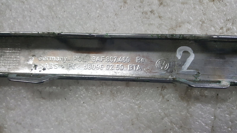VW PASSAT B7 3AF 10-14 LISTWA CHROM ZDERZAKA PRAWA TYLNA TYŁ 3AF807460