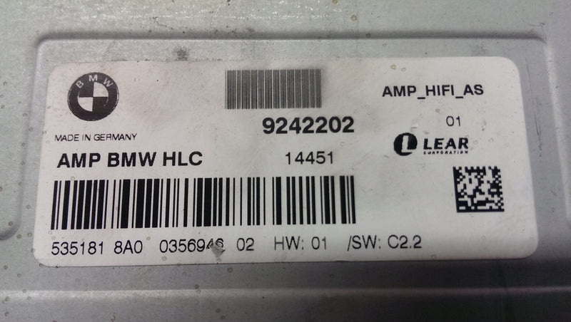Wzmacniacz HiFi BMW F20 F21 9242202 demontaż