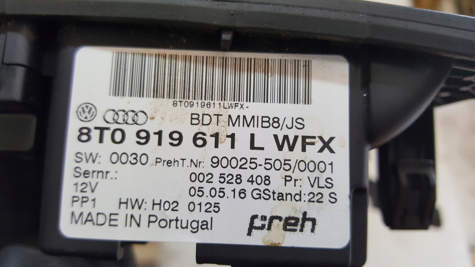 Panel kontroler multimedia MMI-- AUDI A4 (B8) A5 RS5 Q5 8T0919611L demontaż