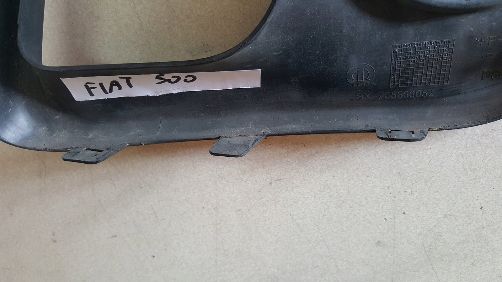 KRATKA ZDERZAKA PRZÓD LEWA FIAT 500 ABARTH LIFT 2015- 735633052